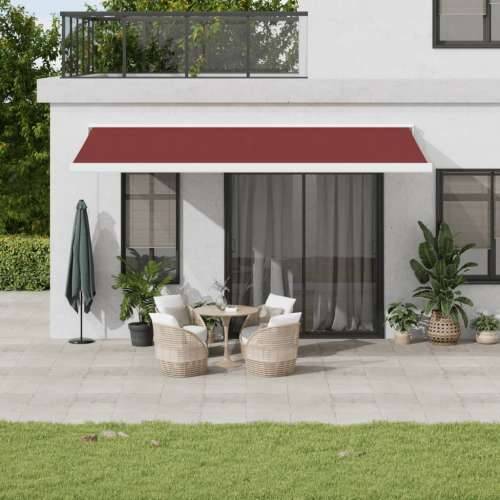 Tenda na ručno uvlačenje bordo 500 x 300 cm - boja burgundca i bijela 500 x 300 cm 1 Cijena