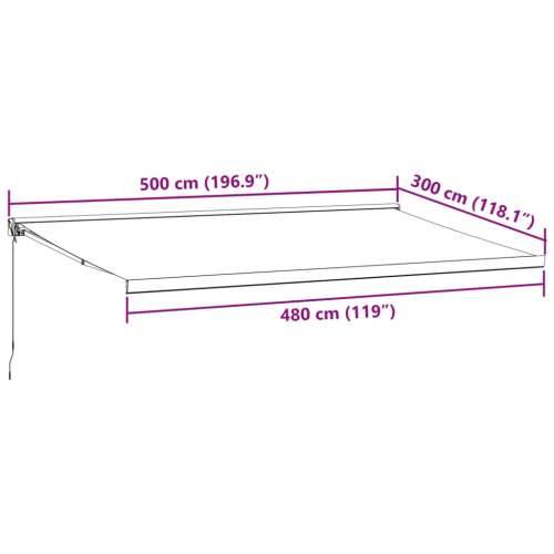 Tenda na ručno uvlačenje bordo 500 x 300 cm - boja burgundca i bijela 500 x 300 cm 1 Cijena