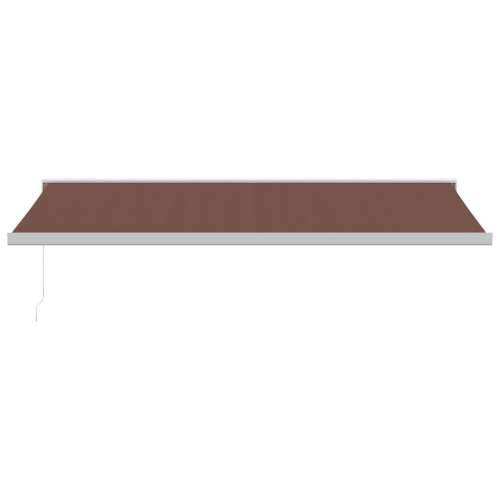 Tenda na ručno uvlačenje smeđa 500 x 300 cm - Smeđa i bijela 500 x 300 cm 1 Cijena
