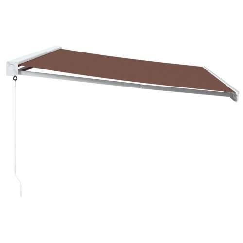 Tenda na ručno uvlačenje smeđa 500 x 300 cm - Smeđa i bijela 500 x 300 cm 1 Cijena