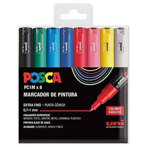 Set markera POSCA PC-1M 8 Dijelovi Pisana Cijena