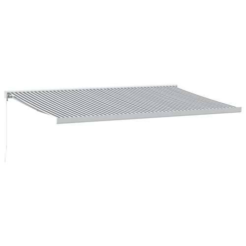 Tenda na uvlačenje antracit-bijela 5x3 m od tkanine i aluminija - Antracit i bijela 500 x 300 m 1 Cijena