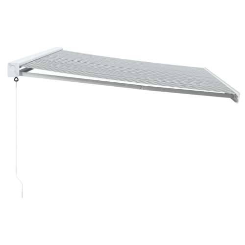 Tenda na uvlačenje antracit-bijela 5x3 m od tkanine i aluminija - Antracit i bijela 500 x 300 m 1 Cijena