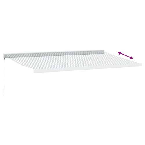 Tenda na uvlačenje antracit-bijela 5x3 m od tkanine i aluminija - Antracit i bijela 500 x 300 m 1 Cijena