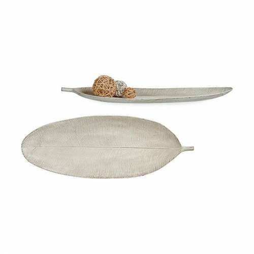 Pladanj Bijela Drvo MDF Biljni list 59,5 x 3 x 21,6 cm Ukrasi (6 kom.) Cijena