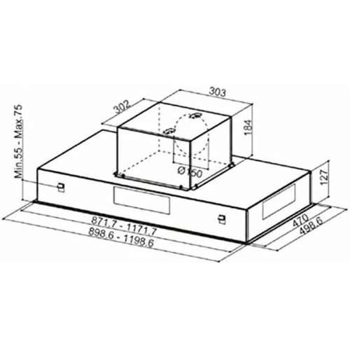 Konvencionalna Napa Mepamsa Cielo 740 m³/h 90cm Inox LED Čelik Cijena