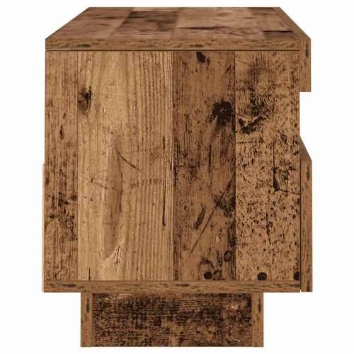 TV ormarić LED boja drva 100x35x40 cm konstruirano drvo - Staro drvo 1 100 cm Cijena