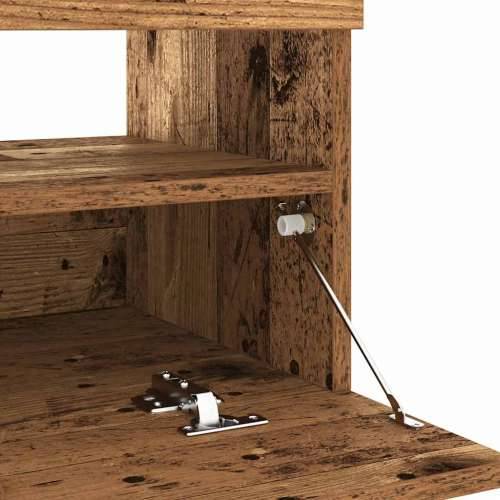 TV ormarić LED boja drva 100x35x40 cm konstruirano drvo - Staro drvo 1 100 cm Cijena