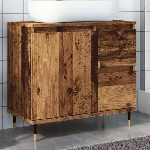 Kupaonski ormarić staro drvo 65x33x60 cm konstruirano drvo - Staro drvo 1 Cijena