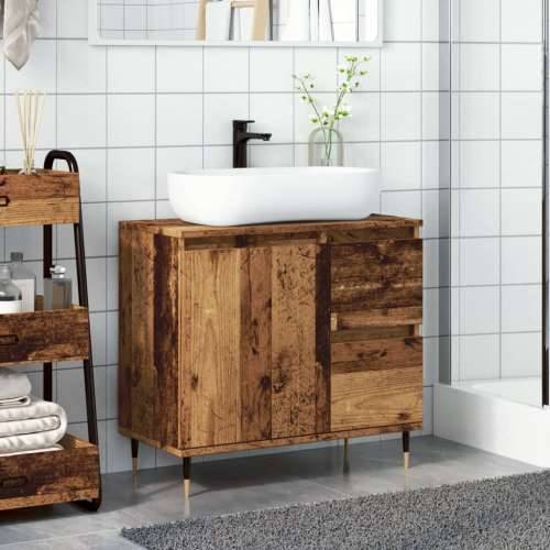 Kupaonski ormarić staro drvo 65x33x60 cm konstruirano drvo - Staro drvo 1 Cijena