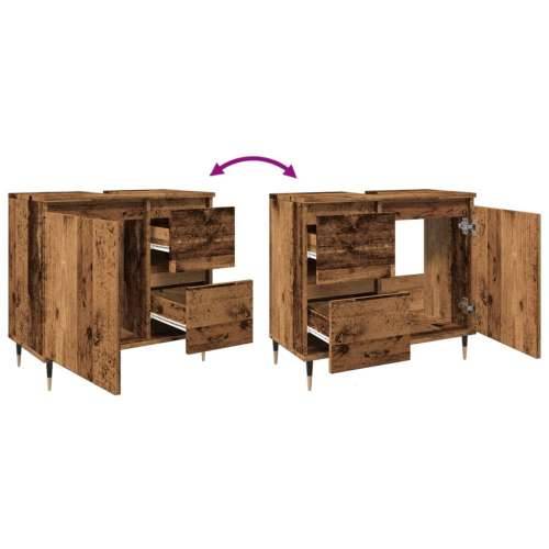 Kupaonski ormarić staro drvo 65x33x60 cm konstruirano drvo - Staro drvo 1 Cijena