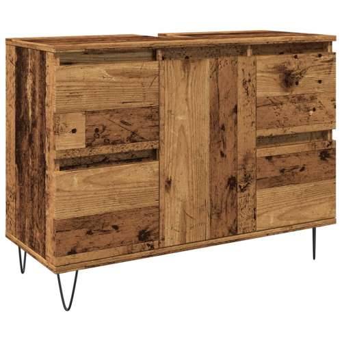 Kupaonski ormarić boja drva 80 x 33 x 60 cm konstruirano drvo - Staro drvo 1 Cijena