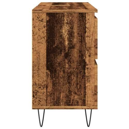 Kupaonski ormarić boja drva 80 x 33 x 60 cm konstruirano drvo - Staro drvo 1 Cijena