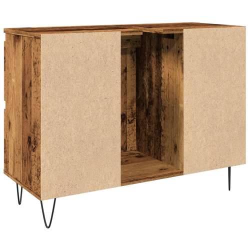 Kupaonski ormarić boja drva 80 x 33 x 60 cm konstruirano drvo - Staro drvo 1 Cijena