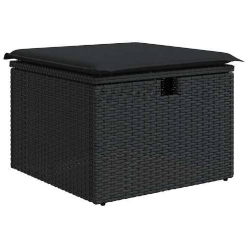 Vrtna garnitura - 8-dijelni set vrtnih sofa od poliratana s jastucima crni bagrem - Crna stol + 3x kutna + 3x srednja + tabure 1 Cijena