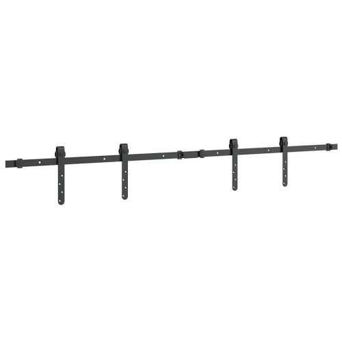 Komplet kliznih vrata ormarića 152 cm ugljični čelik - Crna 152 cm 1 Dvokrilna vrata Cijena