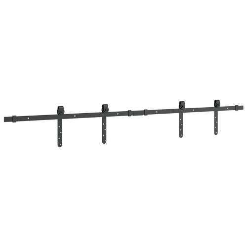 Komplet kliznih vrata ormarića 152 cm ugljični čelik - Crna 152 cm 1 Dvokrilna vrata Cijena
