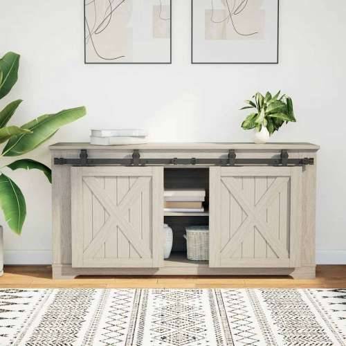 Komplet kliznih vrata ormarića 122 cm ugljični čelik - Crna 122 cm 1 Dvokrilna vrata Cijena