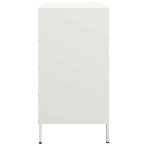Komoda bijela 68x39x73,5 cm hladno valjani čelik - Bijela 1 Cijena