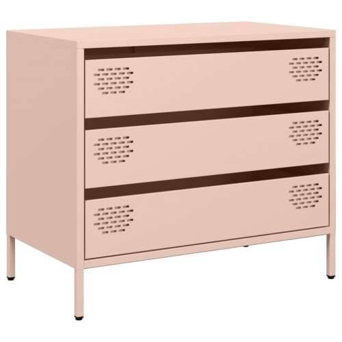 Komoda ružičasta 68x39x58,5 cm hladno valjani čelik - Ružičasta 1 Cijena
