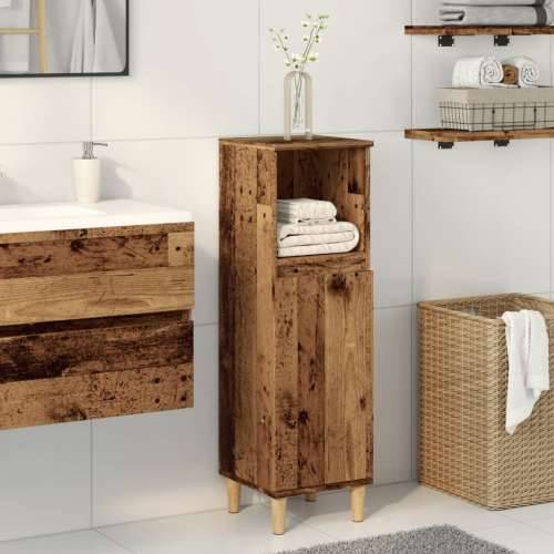 Kupaonski ormarić staro drvo 30x30x100 cm konstruirano drvo - Staro drvo 1 Cijena