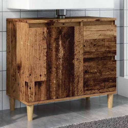Ormarić za Lavabo - Umivaonik boja drva 65x33x60 cm konstruirano drvo - Staro drvo 1 Cijena