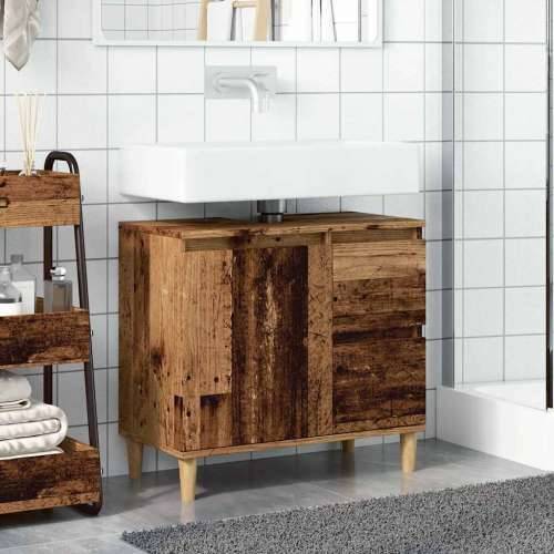 Ormarić za Lavabo - Umivaonik boja drva 65x33x60 cm konstruirano drvo - Staro drvo 1 Cijena