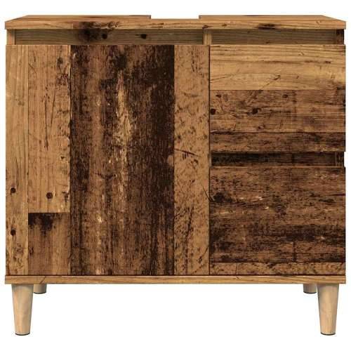 Ormarić za Lavabo - Umivaonik boja drva 65x33x60 cm konstruirano drvo - Staro drvo 1 Cijena