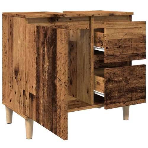 Ormarić za Lavabo - Umivaonik boja drva 65x33x60 cm konstruirano drvo - Staro drvo 1 Cijena