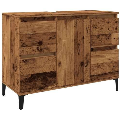 Ormarić za Lavabo - Umivaonik boja drva 80x33x60 cm konstruirano drvo - Staro drvo 1 Cijena