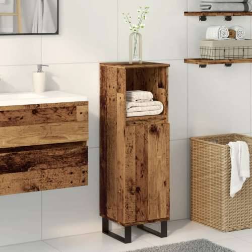 Kupaonski ormarić staro drvo 30x30x100 cm konstruirano drvo - Staro drvo 1 Cijena