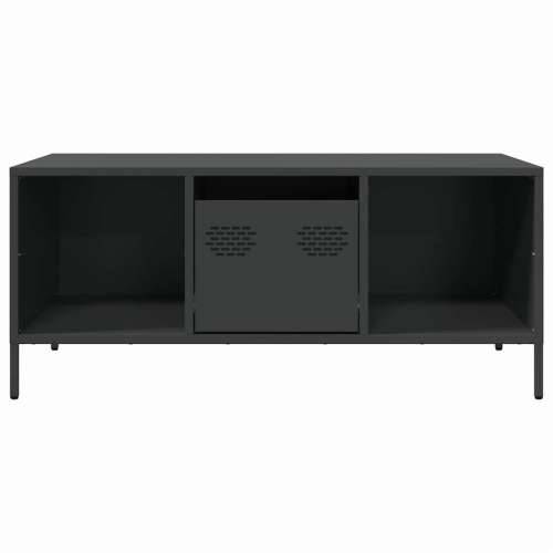 Stolić za kavu crni 101,5x50x43,5 cm od hladno valjanog čelika - Crna 1 Cijena