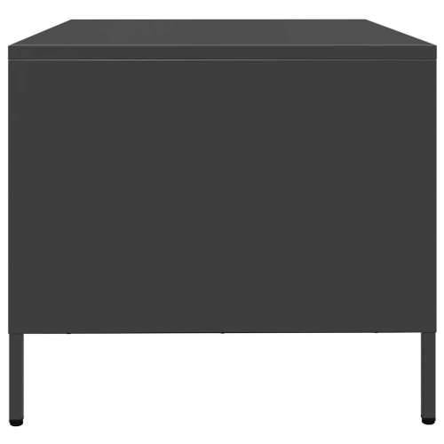 Stolić za kavu crni 101,5x50x43,5 cm od hladno valjanog čelika - Crna 1 Cijena