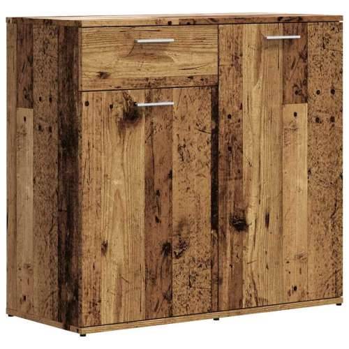 Komoda boja staro drvo 80 x 36 x 75 cm od konstruiranog drva - Staro drvo 1 80 cm Cijena