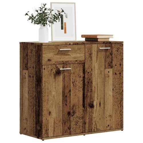 Komoda boja staro drvo 80 x 36 x 75 cm od konstruiranog drva - Staro drvo 1 80 cm Cijena