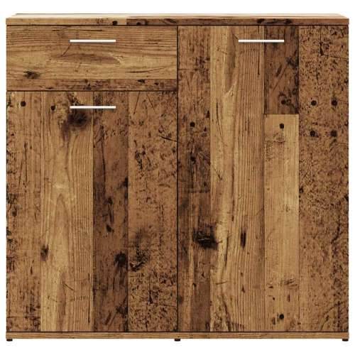 Komoda boja staro drvo 80 x 36 x 75 cm od konstruiranog drva - Staro drvo 1 80 cm Cijena