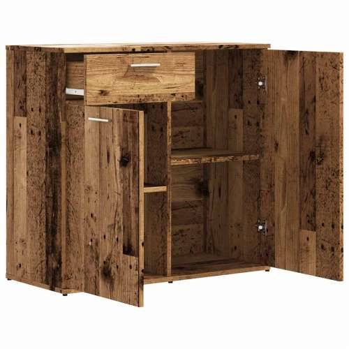 Komoda boja staro drvo 80 x 36 x 75 cm od konstruiranog drva - Staro drvo 1 80 cm Cijena
