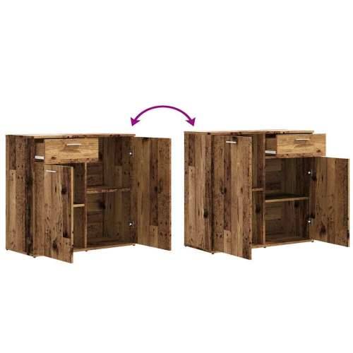 Komoda boja staro drvo 80 x 36 x 75 cm od konstruiranog drva - Staro drvo 1 80 cm Cijena