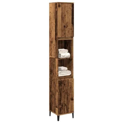 Kupaonski ormarić staro drvo 30x30x190 cm konstruirano drvo - Staro drvo 1 Cijena