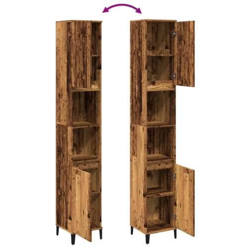 Kupaonski ormarić staro drvo 30x30x190 cm konstruirano drvo - Staro drvo 1 Cijena