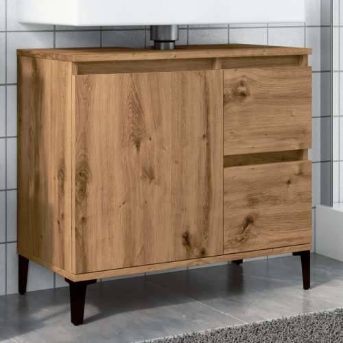Ormarić za Lavabo - Umivaonik boja hrasta artisan 65x33x60 cm drveni - hrast artisan 1 Cijena