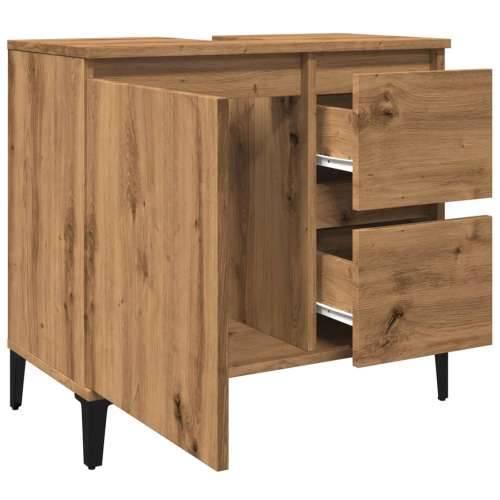 Ormarić za Lavabo - Umivaonik boja hrasta artisan 65x33x60 cm drveni - hrast artisan 1 Cijena