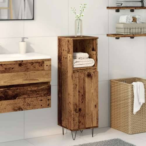 Kupaonski ormarić staro drvo 30x30x100 cm konstruirano drvo - Staro drvo 1 Cijena