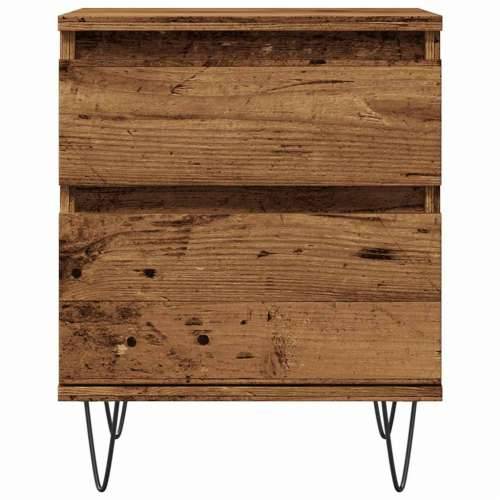 Noćni ormarić boja staro drvo 40x35x50 cm konstruiranog drva - Staro drvo 1 Cijena