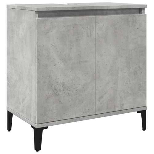 Ormarić za Lavabo - Umivaonik siva boja betona 58 x 33 x 60 cm drveni Cijena