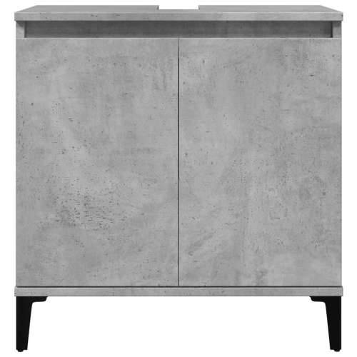Ormarić za Lavabo - Umivaonik siva boja betona 58 x 33 x 60 cm drveni Cijena