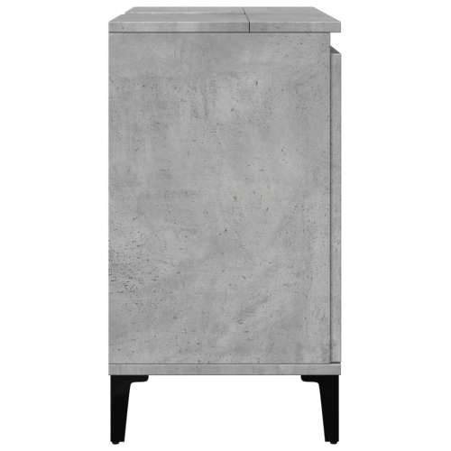 Ormarić za Lavabo - Umivaonik siva boja betona 58 x 33 x 60 cm drveni Cijena