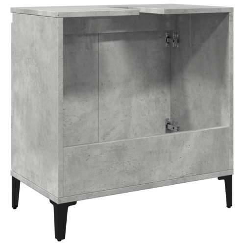 Ormarić za Lavabo - Umivaonik siva boja betona 58 x 33 x 60 cm drveni Cijena