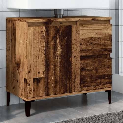 Ormarić za Lavabo - Umivaonik boja drva 65x33x60 cm konstruirano drvo - Staro drvo 1 Cijena