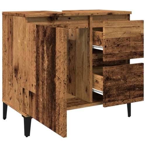 Ormarić za Lavabo - Umivaonik boja drva 65x33x60 cm konstruirano drvo - Staro drvo 1 Cijena